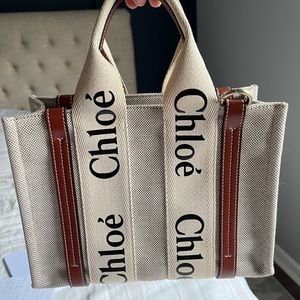 Authentic Chloe Woody Tote Bag